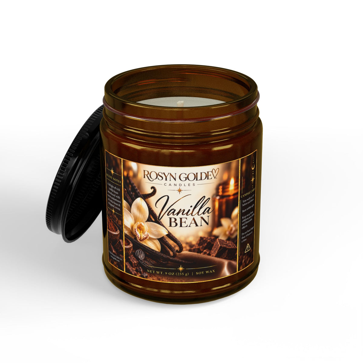 Rosyn Golde Vanilla Bean Soy Candle