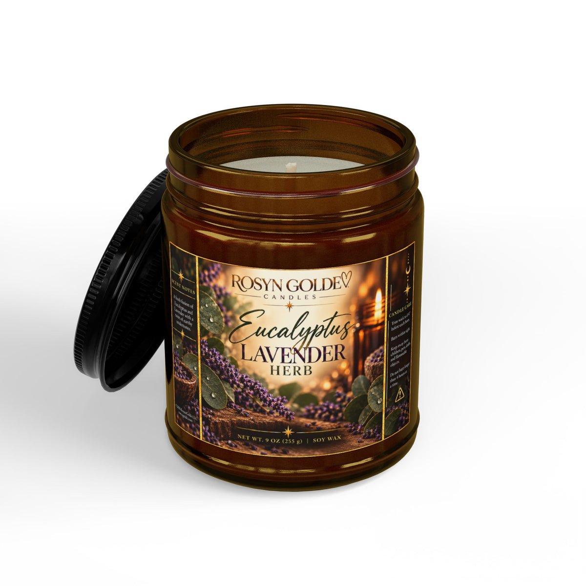 Rosyn Golde Eucalyptus Lavender Soy Candle