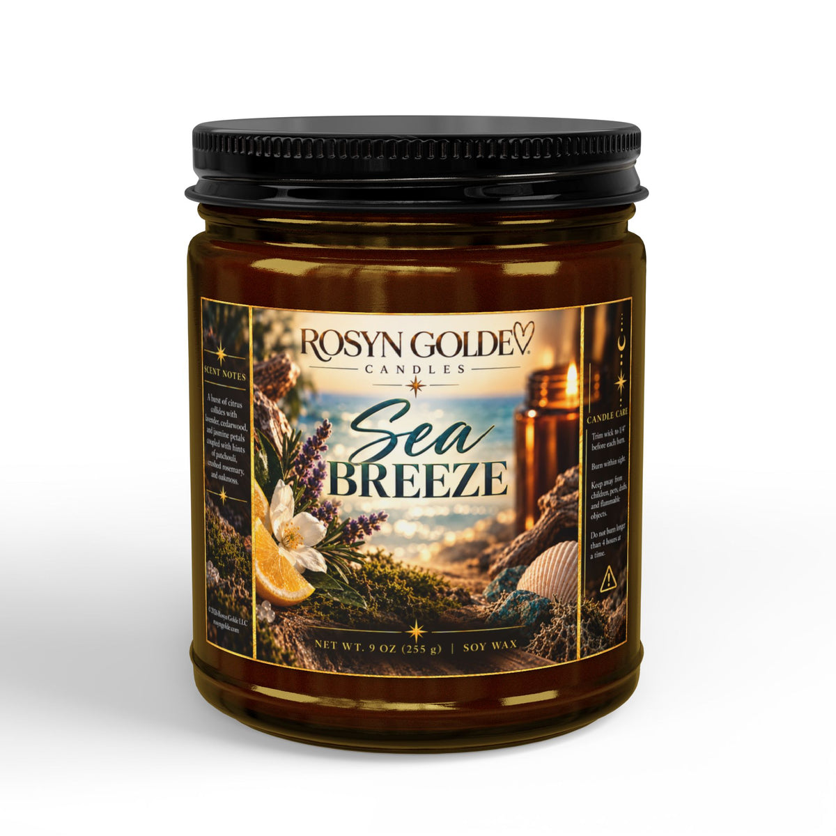 Rosyn Golde Sea Breeze Soy Candle