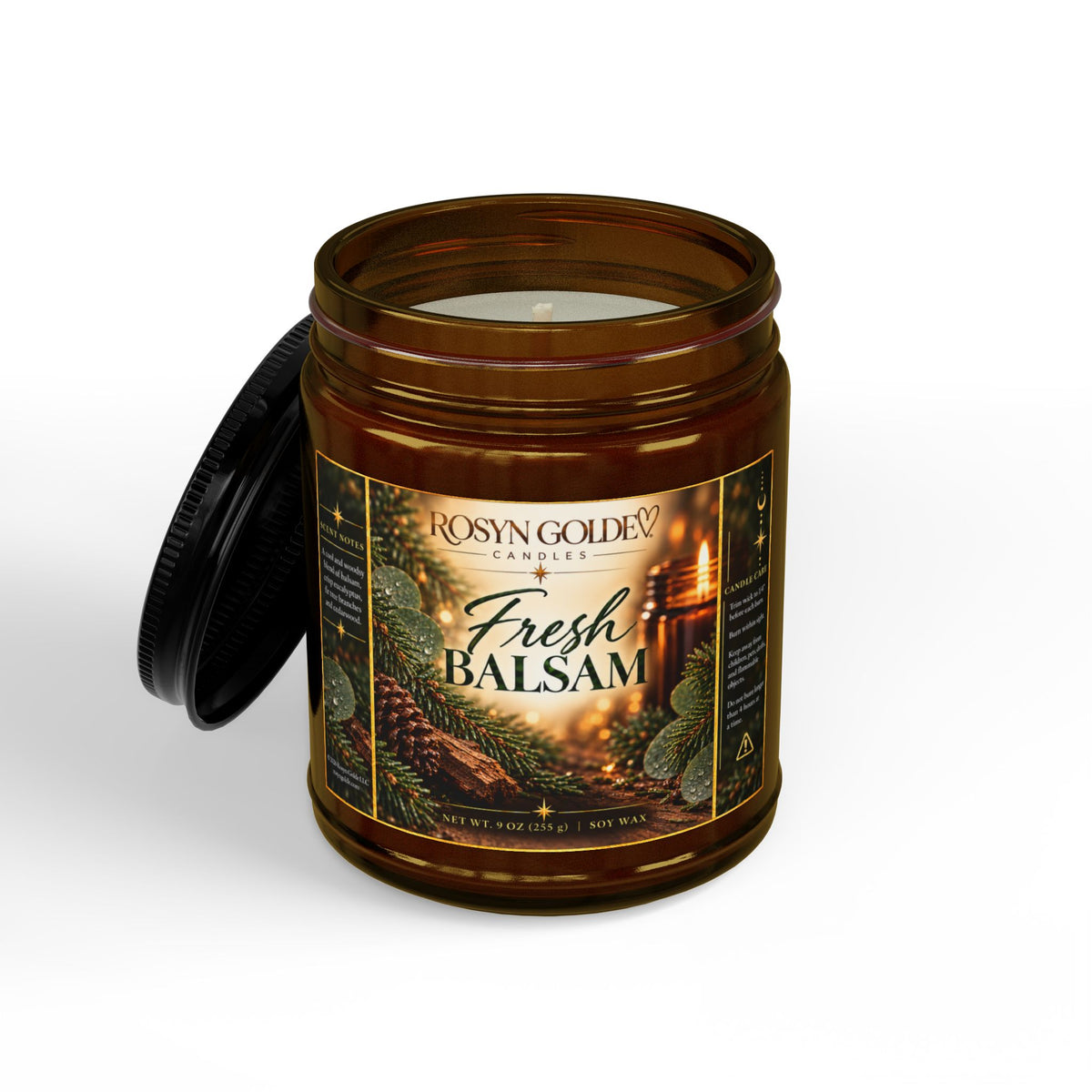 Rosyn Golde Fresh Balsam Soy Candle