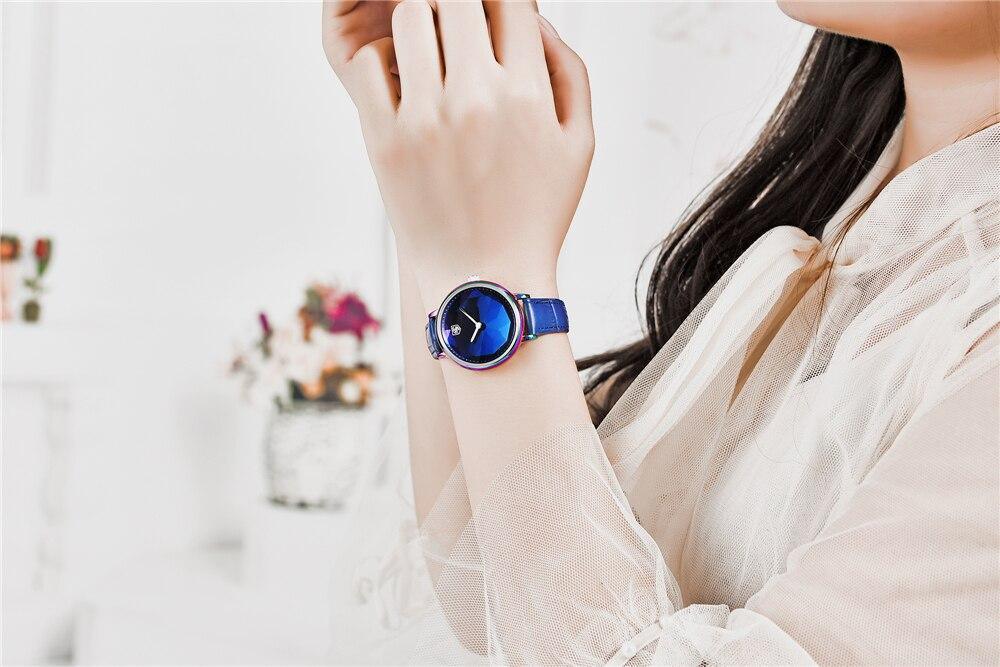 Benyar Prism Dial Leather Watch