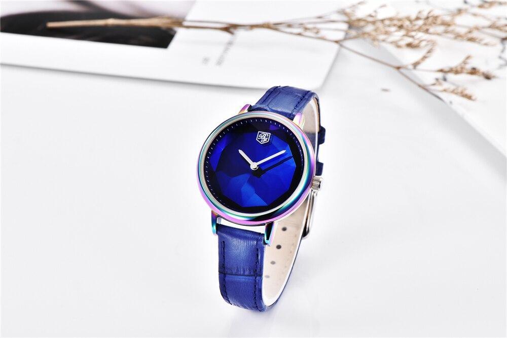 Benyar Prism Dial Leather Watch