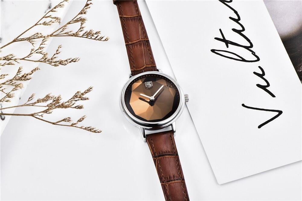 Benyar Prism Dial Leather Watch
