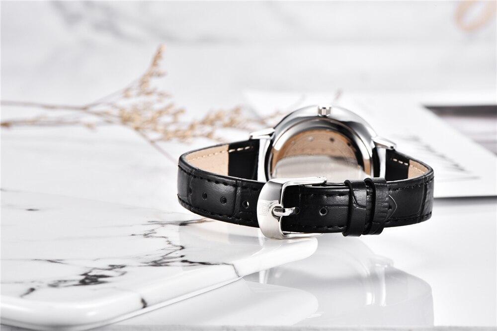 Benyar Prism Dial Leather Watch